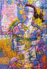 A. S. Rind, 24 x 36 Inch, Acrylic on Canvas, Figurative Painting, AC-ASR-663